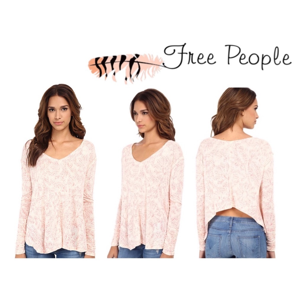 NWT🔥Free People "Sahara" Asymmetrical Hem Blouse